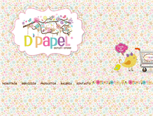 Tablet Screenshot of dpapelprint.com